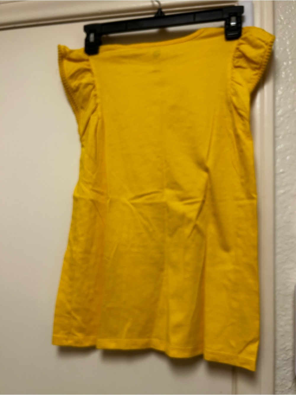 Tea Collection Yellow Ruffle Sleeve Tank Top - Picture 2 of 3